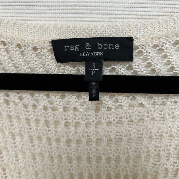 Rag & Bone Mae Button-front Crochet Midi Dress In Ivory sz S - Picture 4 of 5